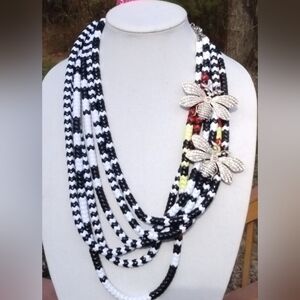 Sassy Jones Kibbie necklace with(1) brooch